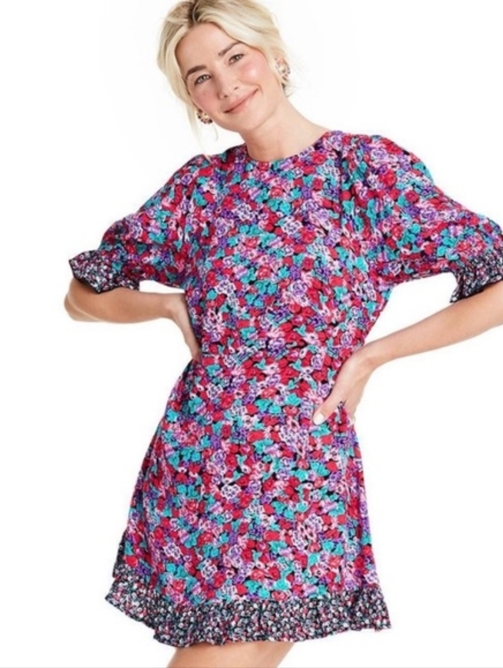Rixo X Target Floral Mini Dress 24/26